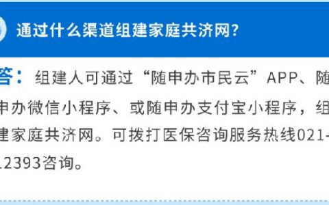 上海医保家庭共济办理流程及指南