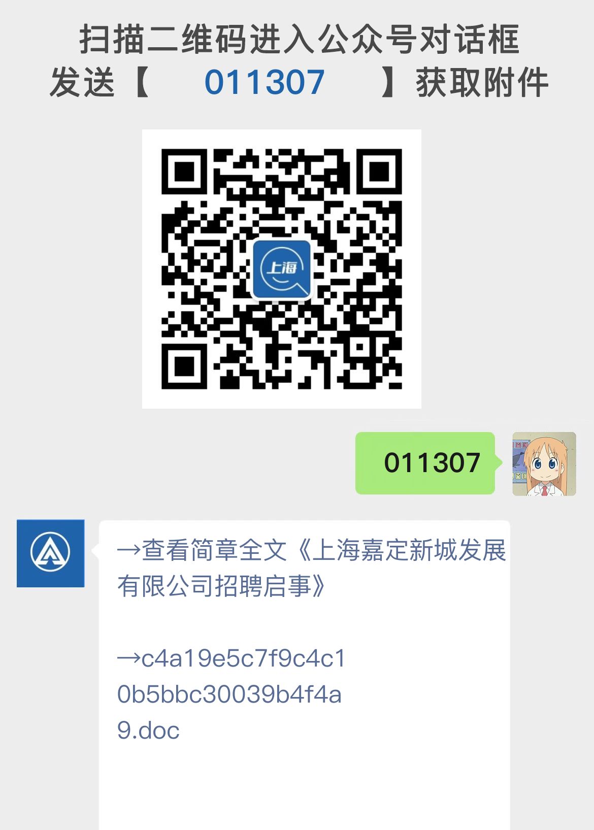 上海嘉定新城发展有限公司招聘启事