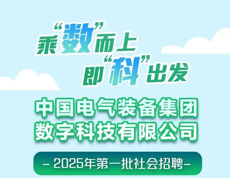 中国电气装备集团数字科技有限公司招聘公告