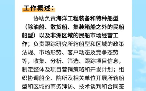 中船集团旗下中国船舶工业贸易有限公司2025年度社会招聘公告