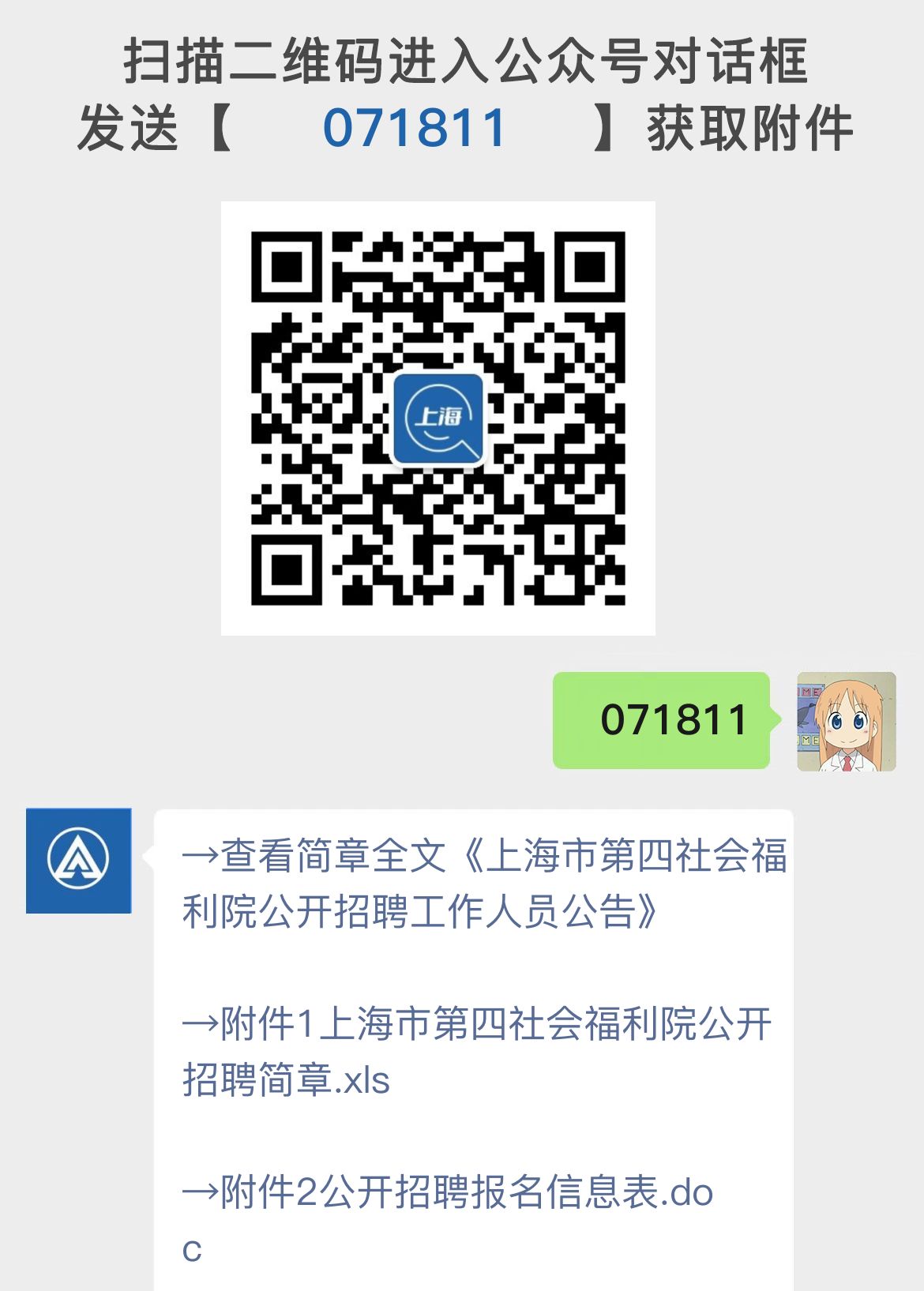 上海市第四社会福利院公开招聘工作人员公告