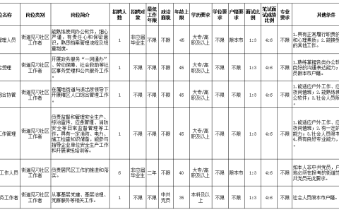 凉城新村街道2025年见习社区工作者（辅工）公开招聘公告