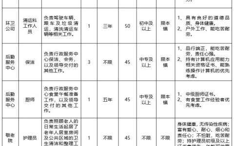 洞泾镇面向社会招聘公告
